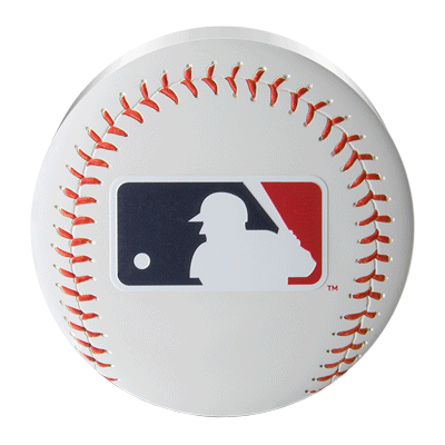 A picture of a 1 oz MLB™ Logo Baseball Silver Coin (2024)